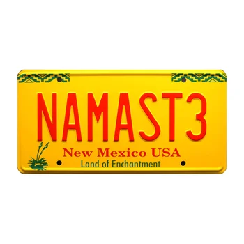 Говард Хэмлин | Namaste-Украшение автомобиля Рамка номерного знака Персонализированный Номерной знак Металлическая Штамповка номерного знака